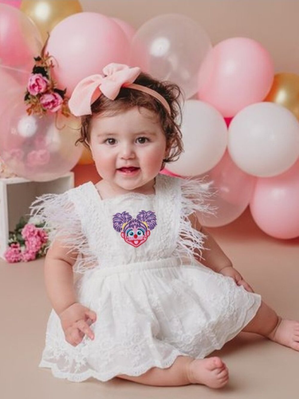 Abby Cadabby Dress Lace Birthday Outfit Sesame Street Clothes Dress romper